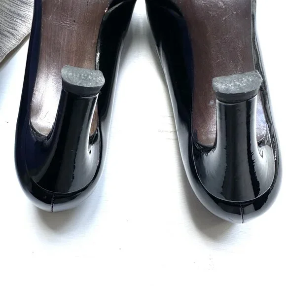 STUART WEITZMAN - Patent Leather womens Platform shoes 8.5 M w/Box - Picture 10 of 11